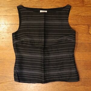 Ann Taylor Black Striped Tank